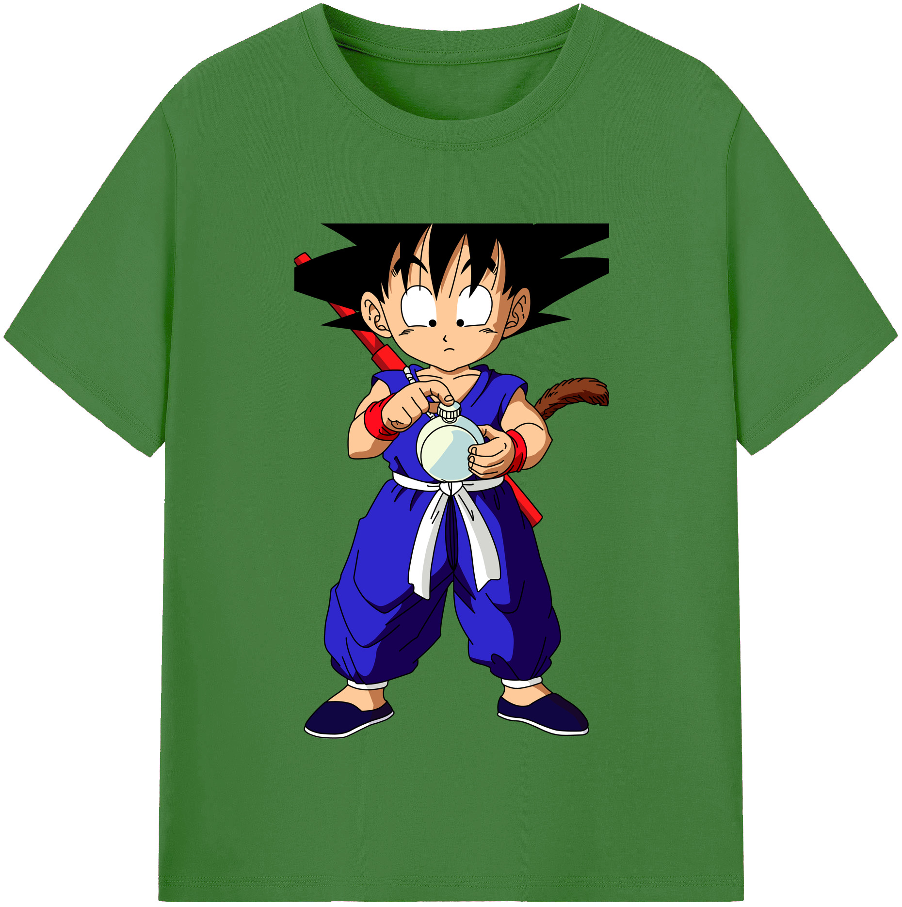 （画像用） ドラゴンボール 孫悟空（そん ごくう）Son Goku カカロット DRAGON BALL Kakarotto レディースカジュアルプリントTシャツ（綿100％）